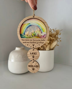 Rainbow scene plaque