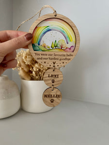 Rainbow scene plaque