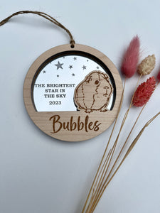 Guinea pig star memorial decoration