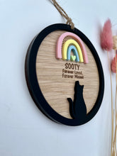 Load image into Gallery viewer, Silhouette cat memorial decoration
